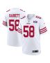 Alex Barrett 58 San Francisco 49ers Super Bowl LVIII Patch Game Men Jersey – White