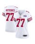 Alfredo Gutierrez 77 San Francisco 49ers Super Bowl LVIII Patch Game Women Jersey – White