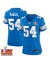 Alim McNeill #54 Detroit Lions Super Bowl LIX Women’s Jersey – Blue