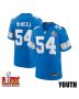 Alim McNeill #54 Detroit Lions Super Bowl LIX YOUTH Jersey – Blue