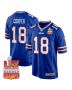 Amari Cooper 18 Buffalo Bills Super Bowl LIX Champions Patch Game Men Jersey – Royal
