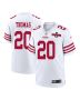 Ambry Thomas 20 San Francisco 49ers NFC Champions Patch Game Men Jersey – White