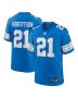 Amik Robertson 21 Detroit Lions Team Game Men Jersey – Blue