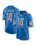 Amon-Ra St. Brown 14 Detroit Lions Men Game Jersey – Blue