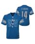 Amon-Ra St. Brown 14 Detroit Lions Sun God Game YOUTH Jersey – Blue