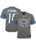Amon-Ra St. Brown 14 Detroit Lions Sun God Game YOUTH Jersey – Silver