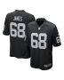 Andre James 68 Las Vegas Raiders Men Game Jersey – Black