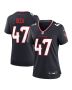 Andrew Beck 47 Houston Texans Women’s Team Game Jersey – Navy