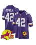 Andrew DePaola 42 Minnesota Vikings Super Bowl LIX New Orleans Patch Game Men Jersey – Purple
