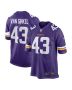 Andrew Van Ginkel 43 Minnesota Vikings Team Game Men Jersey – Purple