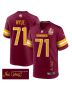 Andrew Wylie 71 Washington Commanders Super Bowl LIX Champions Patch ‘New Orleans – Where Passion Ignites’ EMBROIDERED Game Men Jersey – Burgundy