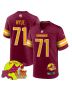 Andrew Wylie 71 Washington Commanders Super Bowl LIX New Orleans Patch Game Men Jersey – Burgundy