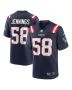 Anfernee Jennings 58 New England Patriots Men Team Game Jersey – Navy