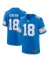 Antoine Green 18 Detroit Lions Team Game Men Jersey – Blue