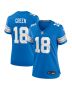 Antoine Green 18 Detroit Lions Women’s Team Game Jersey – Blue