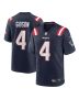 Antonio Gibson 4 New England Patriots Game Men Jersey – Navy