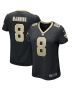 Archie Manning 8 New Orleans Saints Women Game Retired Jersey – Black