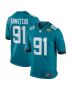 Arik Armstead 91 Jacksonville Jaguars Alternate Game Men Jersey – Teal