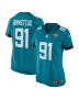 Arik Armstead 91 Jacksonville Jaguars Alternate Game Women Jersey – Teal