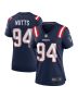 Armon Watts 94 New England Patriots Women’s Team Game Jersey – Navy
