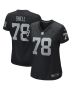 Art Shell 78 Las Vegas Raiders Women Game Retired Jersey – Black