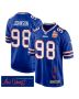 Austin Johnson 98 Buffalo Bills Super Bowl LIX Champions Patch ‘New Orleans – The Ultimate Showdown’ EMBROIDERED Game Men Jersey – Royal