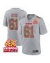 Austin Reiter 61 Kansas City Chiefs Super Bowl LVIII Champions 4X Atmosphere Fashion Game Men Jersey – Gray