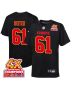 Austin Reiter 61 Kansas City Chiefs Super Bowl LVIII Champions 4X Fashion Game YOUTH Jersey – Carbon Black