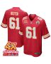 Austin Reiter 61 Kansas City Chiefs Super Bowl LVIII Champions 4X Game Men Jersey – Red