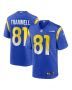 Austin Trammell 81 Los Angeles Rams Game Player Men Jersey – Royal