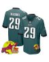 Avonte Maddox 29 Philadelphia Eagles Super Bowl LIX New Orleans Patch Game Men Jersey – Midnight Green
