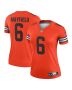 Baker Mayfield 6 Cleveland Browns Women Inverted Legend Jersey – Orange