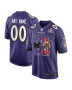 Baltimore Ravens vs. San Francisco 49ers Super Bowl LVIII Matchup Game Custom Men Jersey – Purple