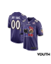 Baltimore Ravens vs. San Francisco 49ers Super Bowl LVIII Matchup Game Custom YOUTH Jersey – Purple