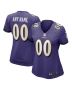 Baltimore Ravens Women Custom Game Jersey – Purple