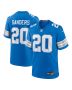 Barry Sanders 20 Detroit Lions Retired Player Game Jersey – Blue, Men