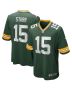Bart Starr 15 Green Bay Packers Men Game Retired Jersey – Green
