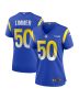 Beaux Limmer 50 Los Angeles Rams Game Women Jersey – Royal