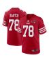 Ben Bartch 78 San Francisco 49ers NFC Champions Patch Game Men Jersey – Scarlet