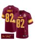Ben Sinnott 82 Washington Commanders Super Bowl LIX Champions Patch ‘New Orleans – Where Legends Are Made’ EMBROIDERED Game Men Jersey – Burgundy