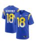 Ben Skowronek 18 Los Angeles Rams Men Game Jersey – Royal