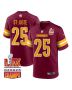 Benjamin St-Juste 25 Washington Commanders Super Bowl LIX Champions Patch Game Men Jersey – Burgundy