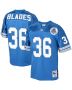 Bennie Blades 36 Detroit Lions 1993 Throwback Men Game Jersey – Blue
