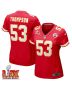 BJ Thompson #53 Kansas City Chiefs Super Bowl LIX Women’s Jersey – Red