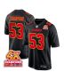 BJ Thompson 53 Kansas City Chiefs Super Bowl LVIII Champions 4X Fashion Game Men Jersey – Carbon Black