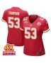 BJ Thompson 53 Kansas City Chiefs Super Bowl LVIII Champions 4X Game Women Jersey – Red