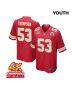 BJ Thompson 53 Kansas City Chiefs Super Bowl LVIII Champions 4X Game YOUTH Jersey – Red