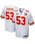 BJ Thompson 53 Kansas City Chiefs Super Bowl LVIII Patch Game Men Jersey – White