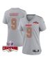 Blaine Gabbert 9 Kansas City Chiefs Super Bowl LVIII Champions 4 Stars Patch Atmosphere Fashion Game Women Jersey – Gray