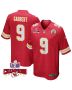 Blaine Gabbert 9 Kansas City Chiefs Super Bowl LVIII Champions 4 Stars Patch Game Men Jersey – Red